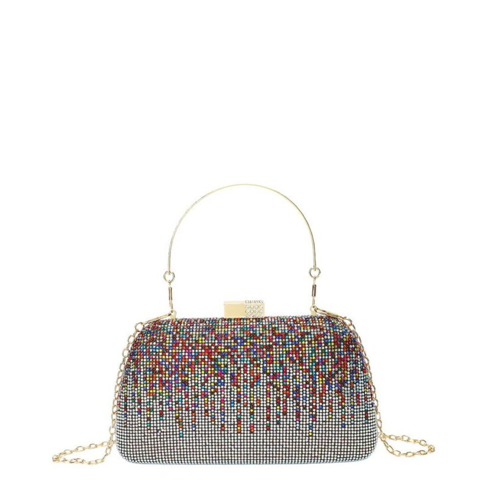 Tiffany & Fred Paris Gradient Crystal Clutch, Multicolor